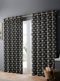 Emily Bond grey Peggy dachshund print curtains (British brand)