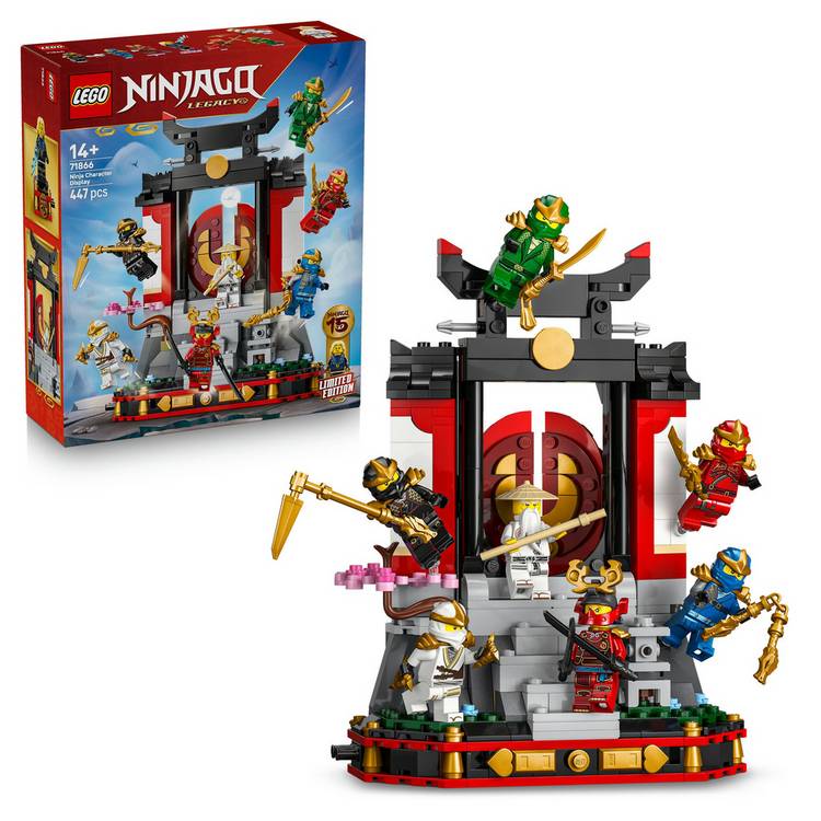 LEGO NINJAGO Ninja Character Display 15th Anniversary 447-piece building set (British brand)