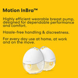 Medela Motion InBra double electric breast pump, imported from the UK
