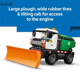 LEGO City Snowplough truck toy 263 pieces with minifigure, imported from the UK