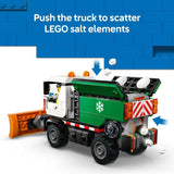 LEGO City Snowplough truck toy 263 pieces with minifigure, imported from the UK