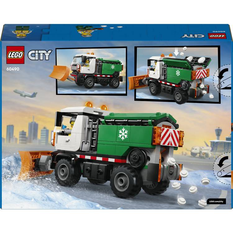 LEGO City Snowplough truck toy 263 pieces with minifigure, imported from the UK