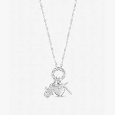 Argos Revere Inicio Silver Plated Christening Charm Pendant Necklace, 16 inch- Buy online at McGrocer
