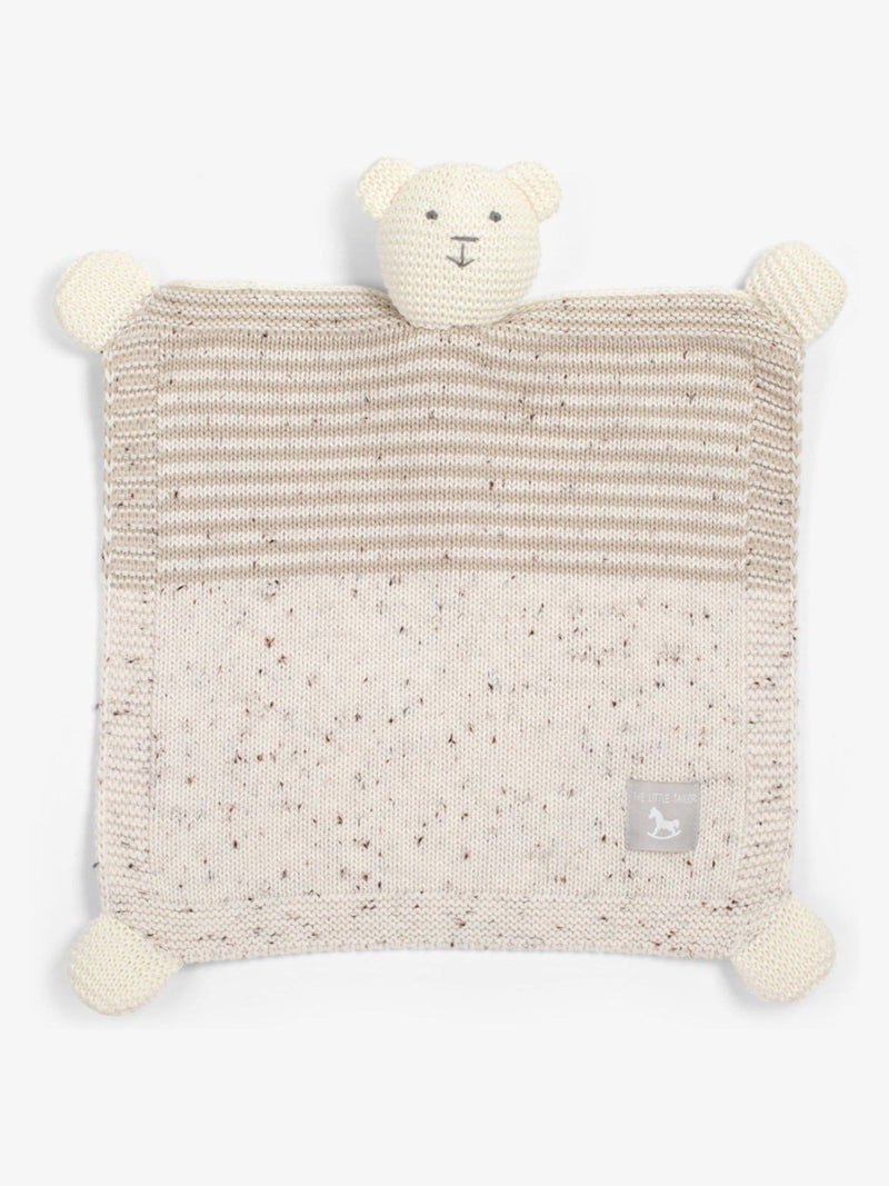 The Little Tailor baby comforter with teddy detail - British product