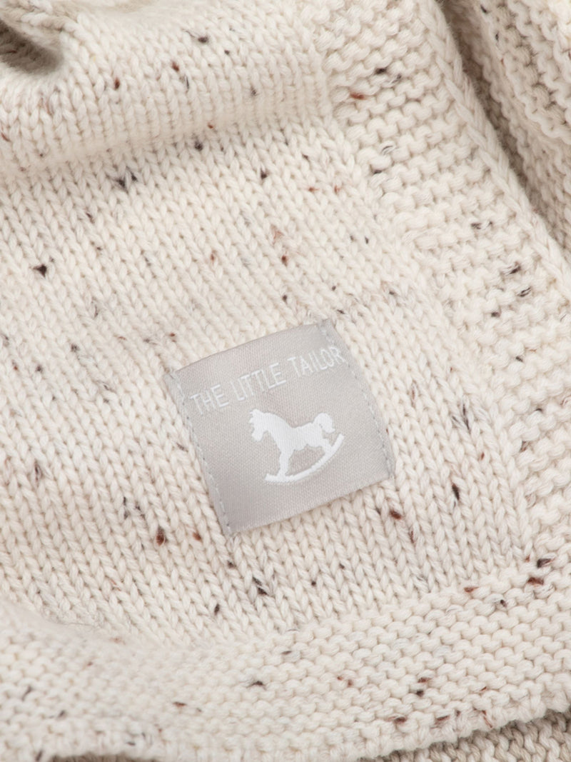 The Little Tailor baby comforter with teddy detail - British product