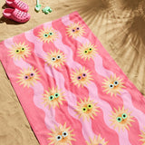 Argos Home kids beach towel pink 150x80cm, UK version