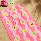 Argos Argos Home Sunshine Wave Pink Kids Beach Towel 150x80cm- Buy online at McGrocer