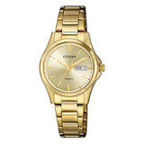 Argos Citizen Ladies Quartz Gold Tone Stainless Steel Watch- Buy online at McGrocer
