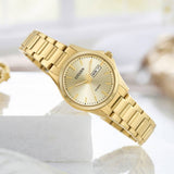 Citizen ladies gold tone stainless steel watch, UK version