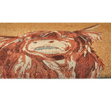 My Mat coir doormat highland cow design 45x75cm, UK version