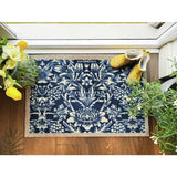 Argos My Mat Heritage Blue Short Pile Doormat 50x75cm- Buy online at McGrocer