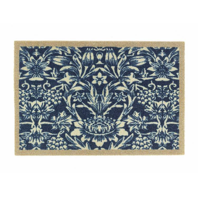 My Mat Heritage Blue short pile doormat 50x75cm, UK version