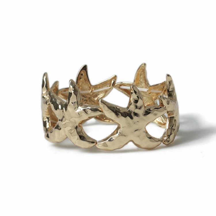 Freedom gold tone starfish stretch bracelet (British brand)
