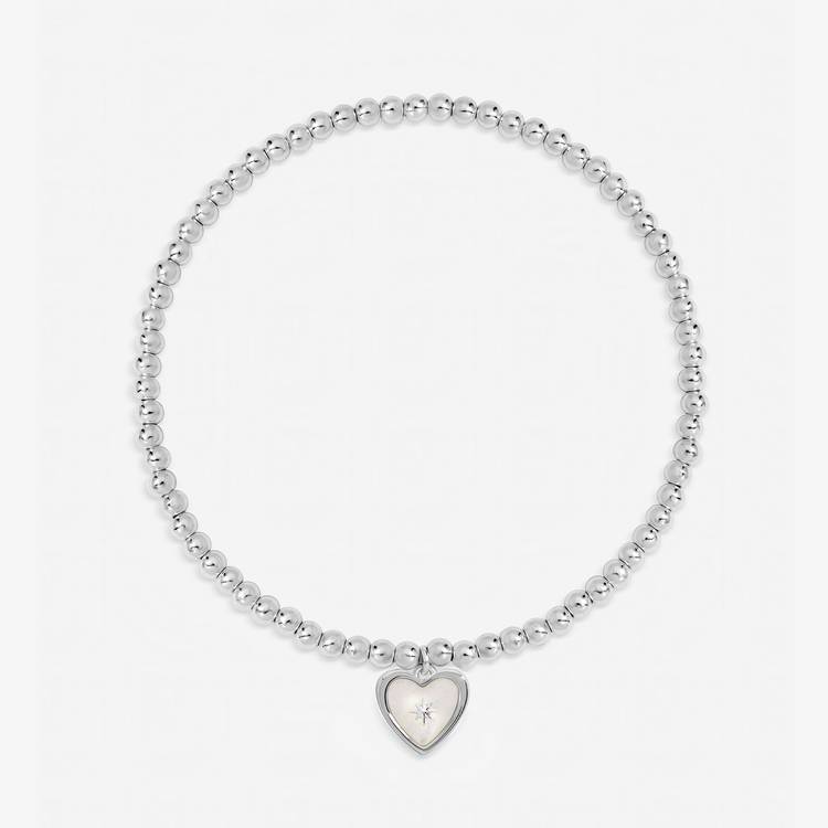 Inicio silver plated mother of pearl celestial bracelet, imported from the UK