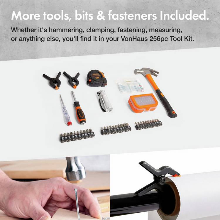 VonHaus 256 piece socket set tool kit (British brand)