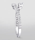 Graff white gold diamond Duet ring, UK version