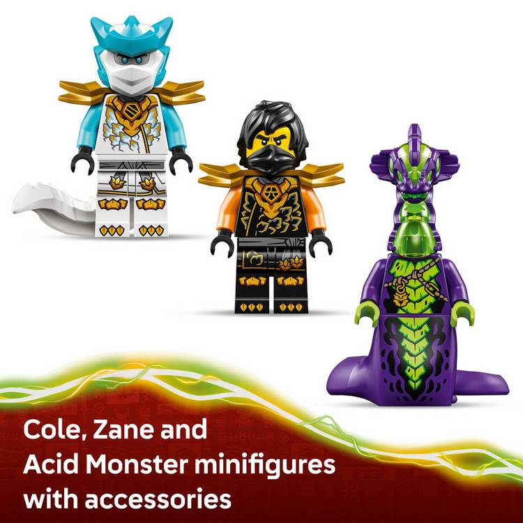 LEGO NINJAGO Cole's Mission Mech and Dragon Zane building set, UK version