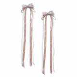 Argos Flitzy Pink Long Ribbon Bow Hair Slides- Buy online at McGrocer