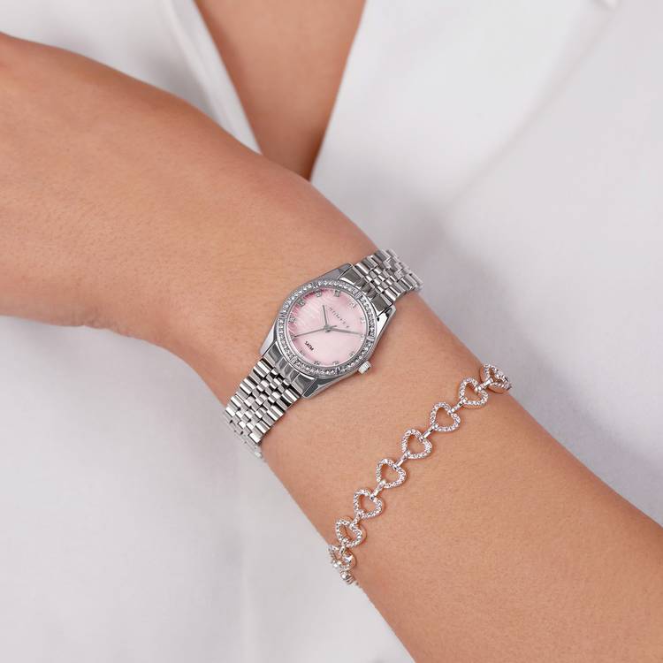 Radley watch and bracelet set with mother-of-pearl dial - British product