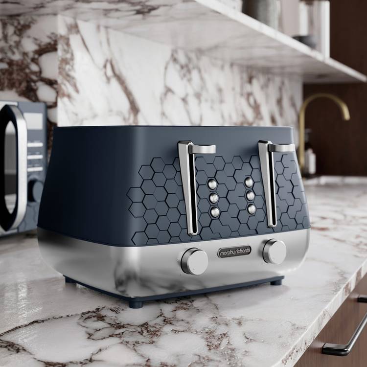 Morphy Richards Cassini 4 slice toaster blue colour, UK version