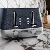 Morphy Richards Cassini 4 slice toaster blue colour, UK version