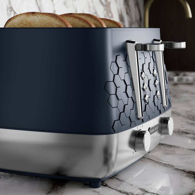 Morphy Richards Cassini 4 slice toaster blue colour, UK version