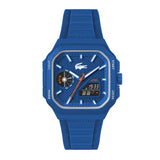 Argos Lacoste Octagonal Dial Blue Silicone Strap Watch- Buy online at McGrocer