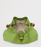 Jimmy Choo medium suede Cinch beaded bucket bag, UK version