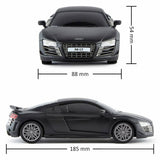 CMJ Audi R8 1:24 RC car black official model, UK version