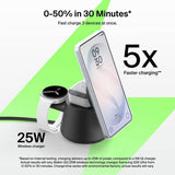 Belkin 25W Qi2 3-in-1 magnetic modular wireless charger (British brand)