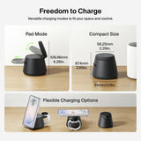 Belkin 25W Qi2 3-in-1 magnetic modular wireless charger (British brand)