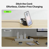 Belkin 25W Qi2 3-in-1 magnetic modular wireless charger (British brand)