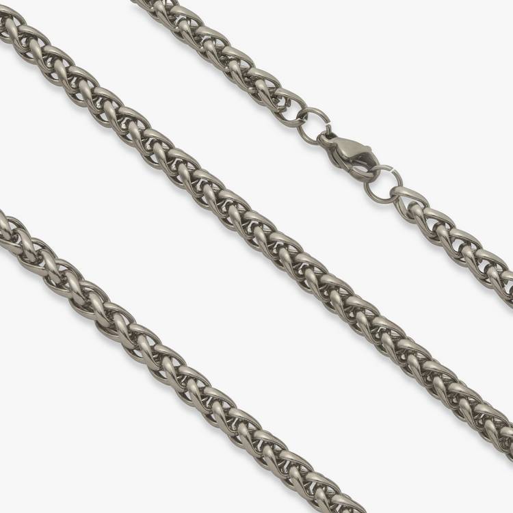 Revere men's stainless steel rope chain and bracelet set, UK version