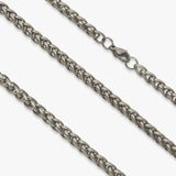 Revere men's stainless steel rope chain and bracelet set, UK version