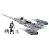 Star Wars Mandalorian N-1 Starfighter action figure set, UK version