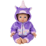 Tiny Treasures unicorn star doll outfit for 44cm dolls, UK version