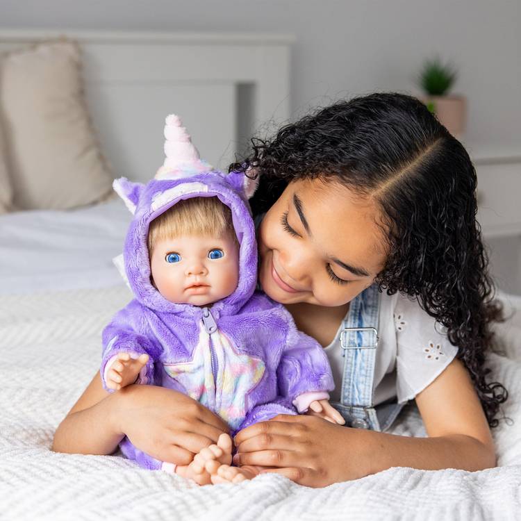 Tiny Treasures unicorn star doll outfit for 44cm dolls, UK version