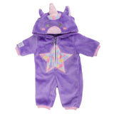 Tiny Treasures unicorn star doll outfit for 44cm dolls, UK version