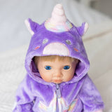 Tiny Treasures unicorn star doll outfit for 44cm dolls, UK version