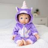 Tiny Treasures unicorn star doll outfit for 44cm dolls, UK version
