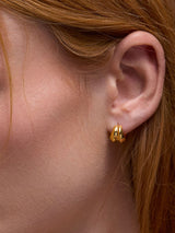 Next Dinny Hall Gold Iceni Small Warrior Hoops Gold Vermeil Earrings 10mm x 12mm- Buy online at McGrocer
