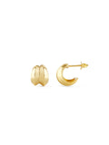 Dinny Hall Iceni Small Warrior gold hoops 10mm, UK version
