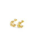 Dinny Hall Iceni Small Warrior gold hoops 10mm, UK version