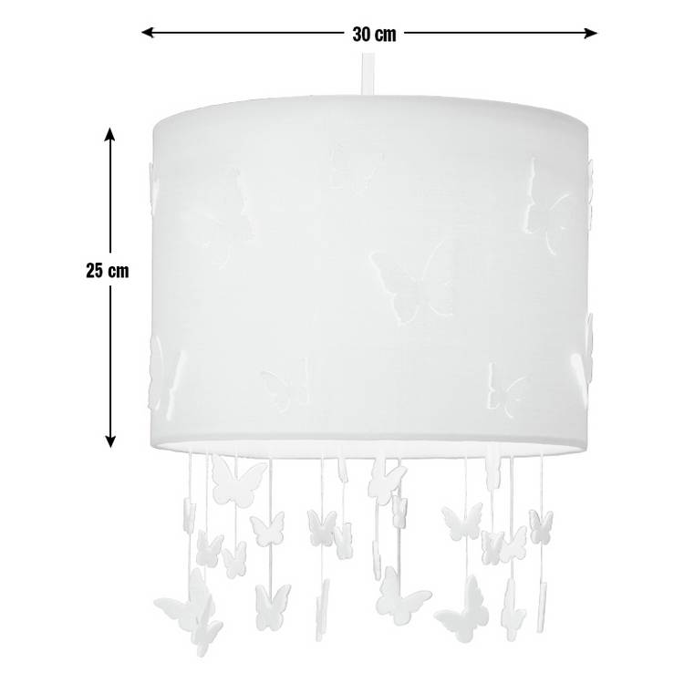 Argos Home lampshade pink butterflies 25cm, UK version