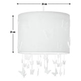 Argos Home lampshade pink butterflies 25cm, UK version