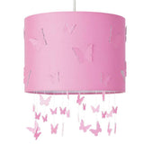 Argos Home lampshade pink butterflies 25cm, UK version
