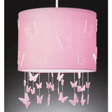 Argos Home lampshade pink butterflies 25cm, UK version