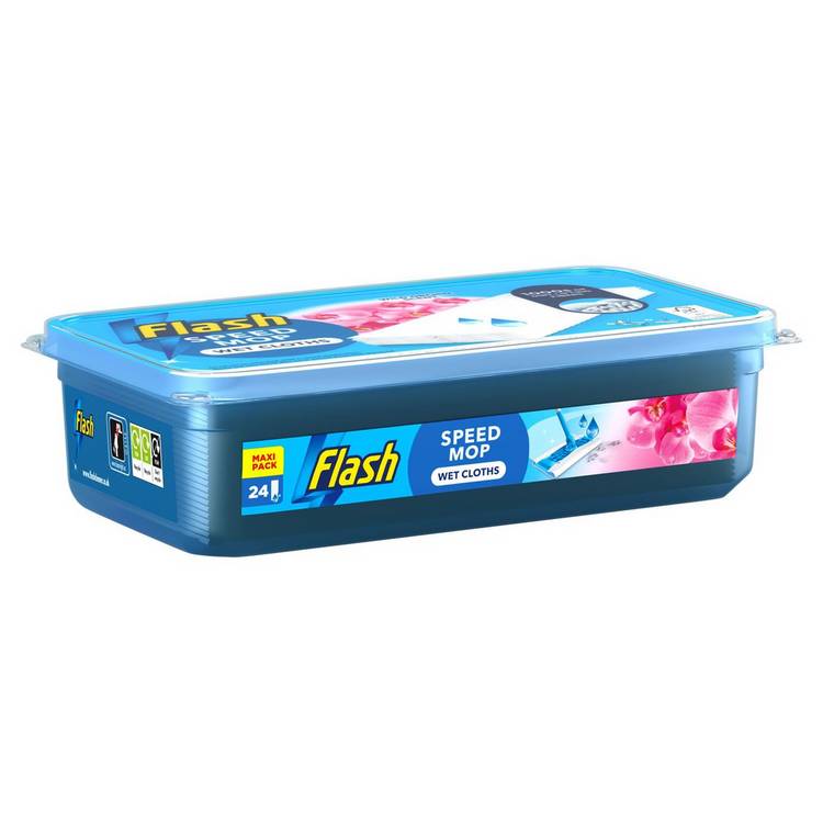 Flash Speed Mop Wild Orchid wet refills 24-pack, UK version