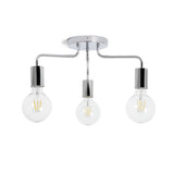 Argos Home Rayner flush ceiling light chrome (British brand)