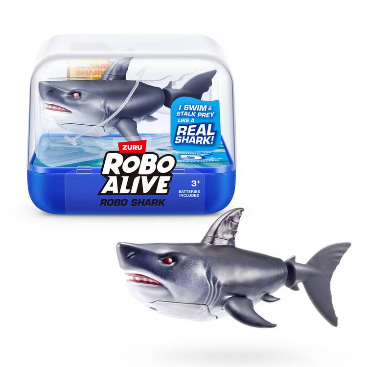 Zuru Robo Alive water activated shark toy - British product
